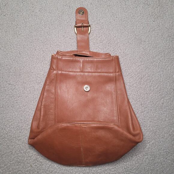 VTG Coach Bag Large Soho Sling Brown Leather Backpack USA Boho 90s Classic 4160 - Picture 4 of 16